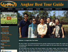 Tablet Screenshot of angkorbesttourguide.com